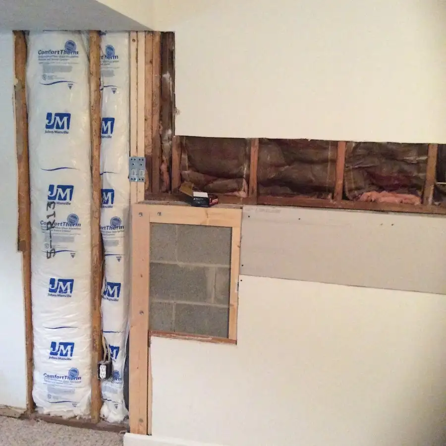 Wall insulation replacement during Contents Cleaning & Restoration in Weare